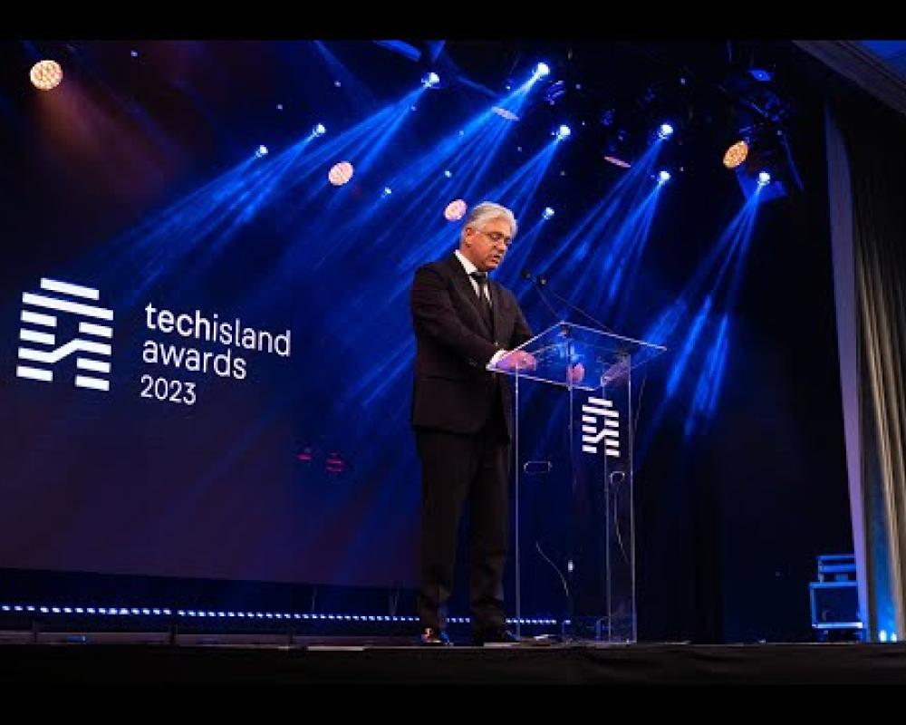 Valentinos Polykarpou's Speech at the TechIsland Awards 2023